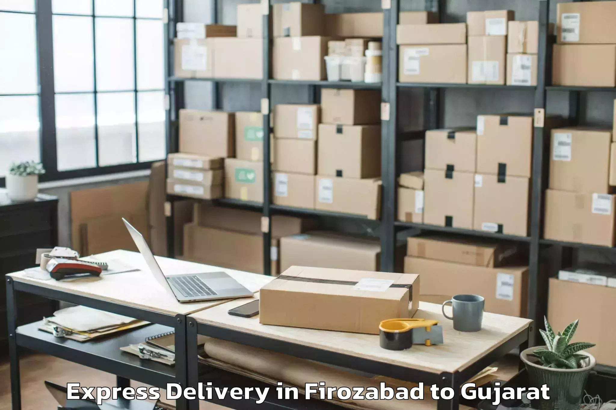 Book Firozabad to Gandevi Express Delivery Online